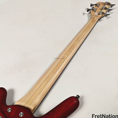 Warwick RockBass Corvette $$ 5-String Bass Burgundy Red Transparent Satin 10.56lbs #571855-25 image 17