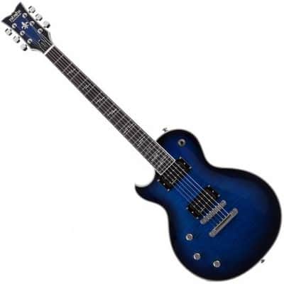 Schecter 2593 Left-handed Solo-II Supreme See Thru Blue Burst image 1