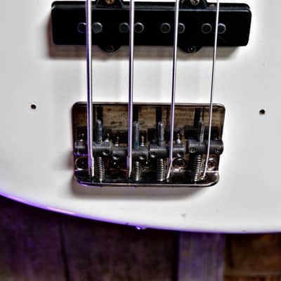 Keith Holland J Bass-ANS #1315 - Vintage White image 7