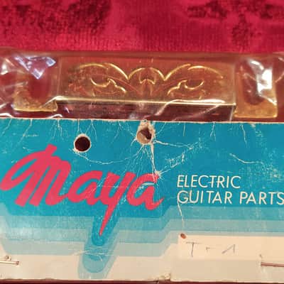 Immagine Ultra Rare Maya Japan "Quick-Change" Tailpiece T-1 - NOS – Floral Engraved – 70s/80s Vintage - 2