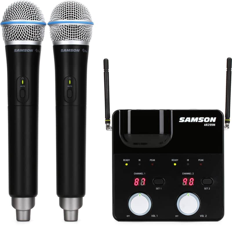 Samson Concert 288m Dual-Channel Wireless Handheld Microphone System (D Band) image 1