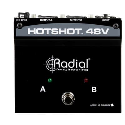 Radial Engineering HOTSHOT-48V 2-Output Condenser Microphone Toggle Foot Switch image 2