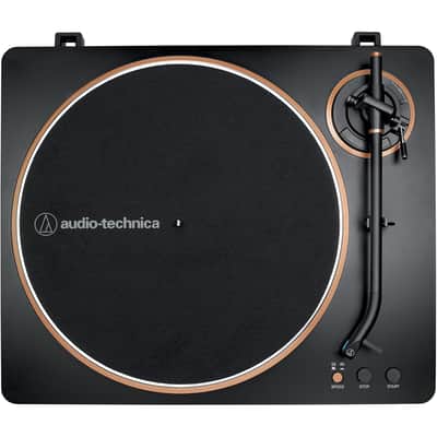 Audio-Technica Fully Automatic Belt-Drive Turntable, Black/Bronze + Studio Monitors, Pair image 5