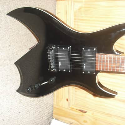 B.C. Rich Bich Special Edition electric guitar black white binding image 2
