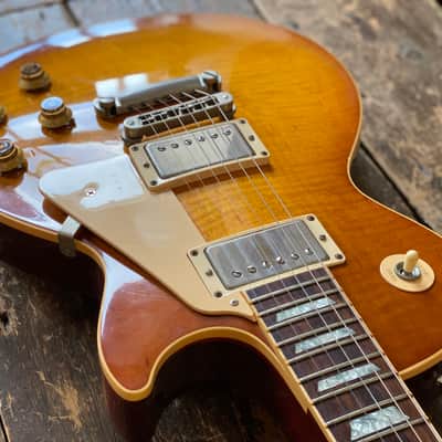 Gibson 2003 Les Paul Standard Subtle Honeyburst Flametop w/ OHSC Non-Chambered w/ Grovers image 6