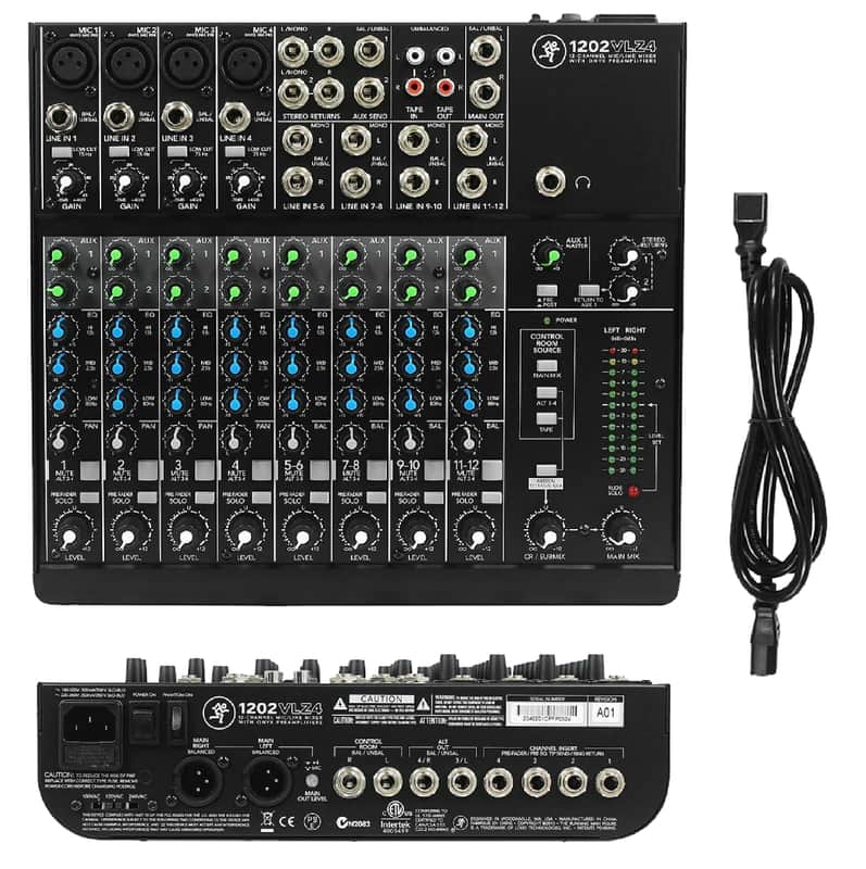 New - Mackie 1202VLZ4 12-channel Soundboard Mixing Console Mixer image 1