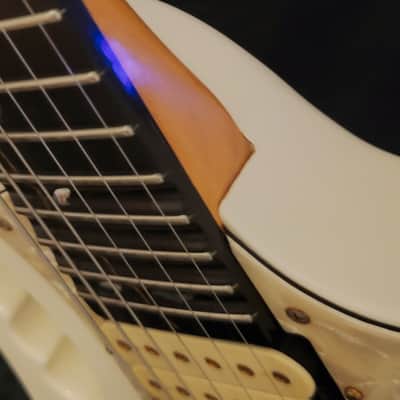 Ibanez Jem 7V 1993 White/gold Ebony Edge 1 owner EXCELLENT like EVO image 9