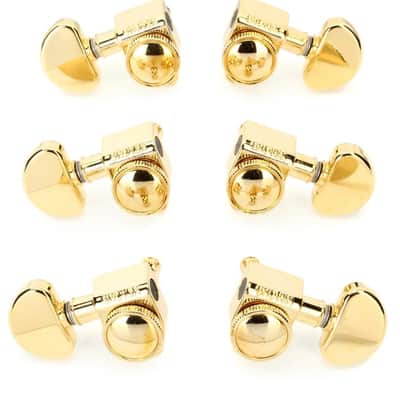 Grover 502G Roto-Grip Locking Rotomatic Tuners - 3+3 Gold image 2