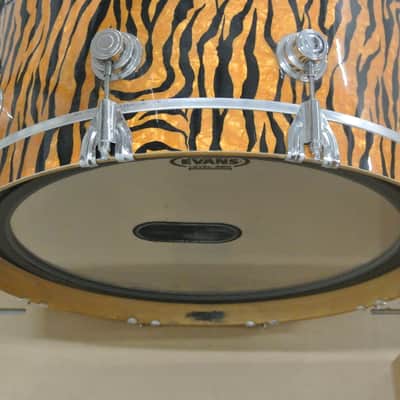 DREAM SET! DW USA 22/10/12/14 4 pc DRUM SET in TIGER MARINE PEARL! RM44 image 10