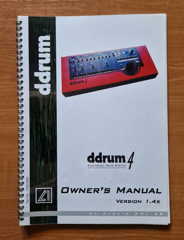Ddrum 4 Owner,s Manual version 1.4 with CD samples image 1