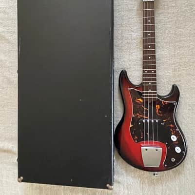 Vintage 1960’s Tombo Ukulet Electric Ukelele w Amp-In-Case Redburst MIJ Japan Rare Norma Teisco image 3