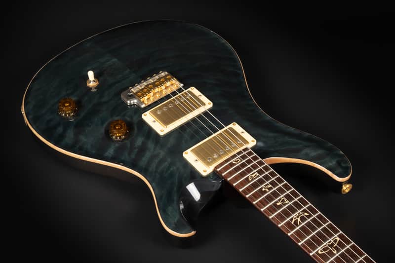 2009 PRS Custom 24 Korina Killer Quilt Artist Top - Black | Reverb