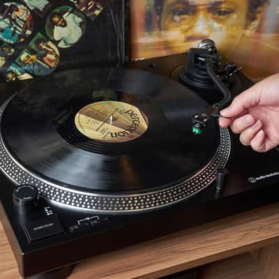 Audio-Technica #AT-LP120XUSB-BK Direct-Drive Turntable (Analog & USB)-Black image 3