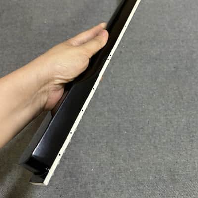 24.75 inch short scale maple electric guitar neck 22 fret black rosewood inlay image 4