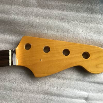 Fender Custom Built ‘75 Jazz Bass Neck 1975 - Vintage Yellow Gloss Nitro image 8