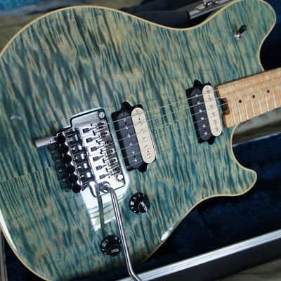 Peavey Wolfgang Custom Shop 2003 Blue quilt image 8