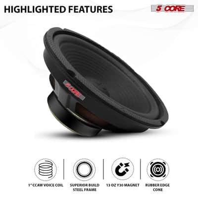 5 Core 8 Inch Guitar Amp Woofer Replacement Speaker 100W 4 Ohm for Electric Guitar Cabinets image 6