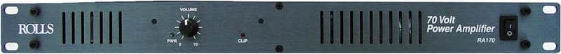 Rolls RA170 70-Volt/70 Watt Power Amplifier,Black image 1