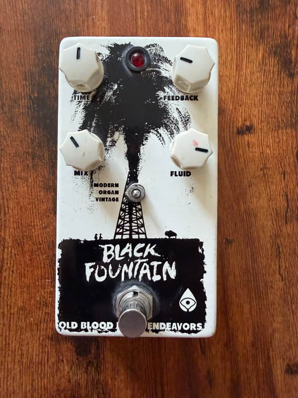 Old Blood Noise Endeavors Black Fountain Delay V2 2015 - 2019 - Graphic