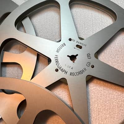 FERROGRAPH Genuine British Ferrograph 7" Reel to Reel Metal Spool 1/4 Inch Tape Width 80s - Good image 4