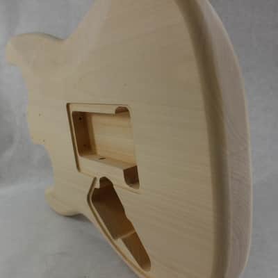 Unfinished Basswood HSS Strat Stratocaster body Fits Fender neck J918 image 4