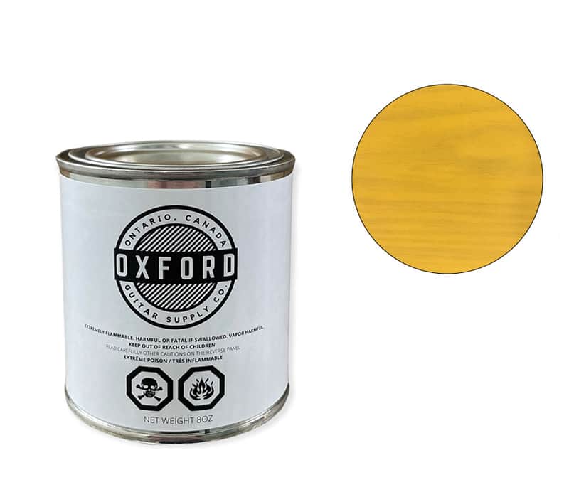 Oxford Nitrocellulose Lacquer - Butterscotch Blonde – Semi-Transparent - 8oz Tin image 1