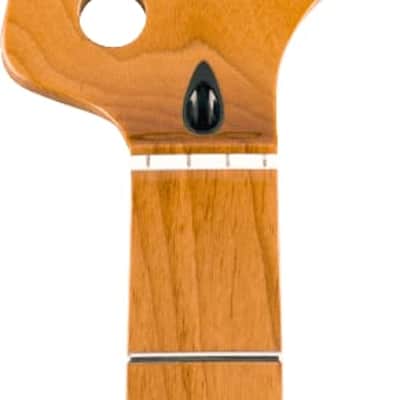 Fender Roasted Maple Jazz Bass Neck, 20 Medium Jumbo Frets, 9.5", Maple, C Shape image 8