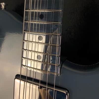 Electrical Guitar Company TT2 all aluminum 2018 Polished and powder coat gray/blue Aaron Turner image 4