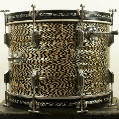 1960s Rogers 14x20 Black Onyx Pearl Bass Drum image 3