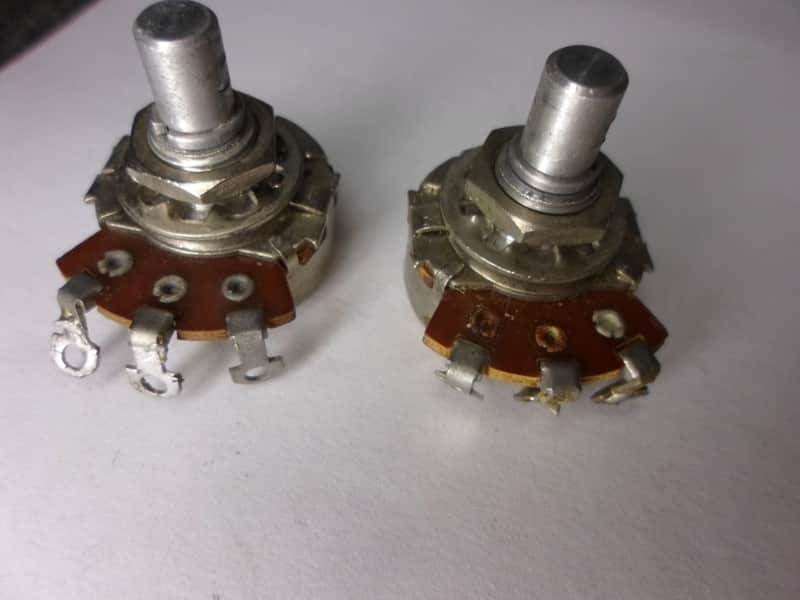 Vintage 1957 Fender Telecaster P Bass Pots 250K Potentiometers image 1