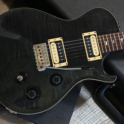 2007 PRS Singlecut Trem Electric Guitar Charcoal Flame + OHSC image 3