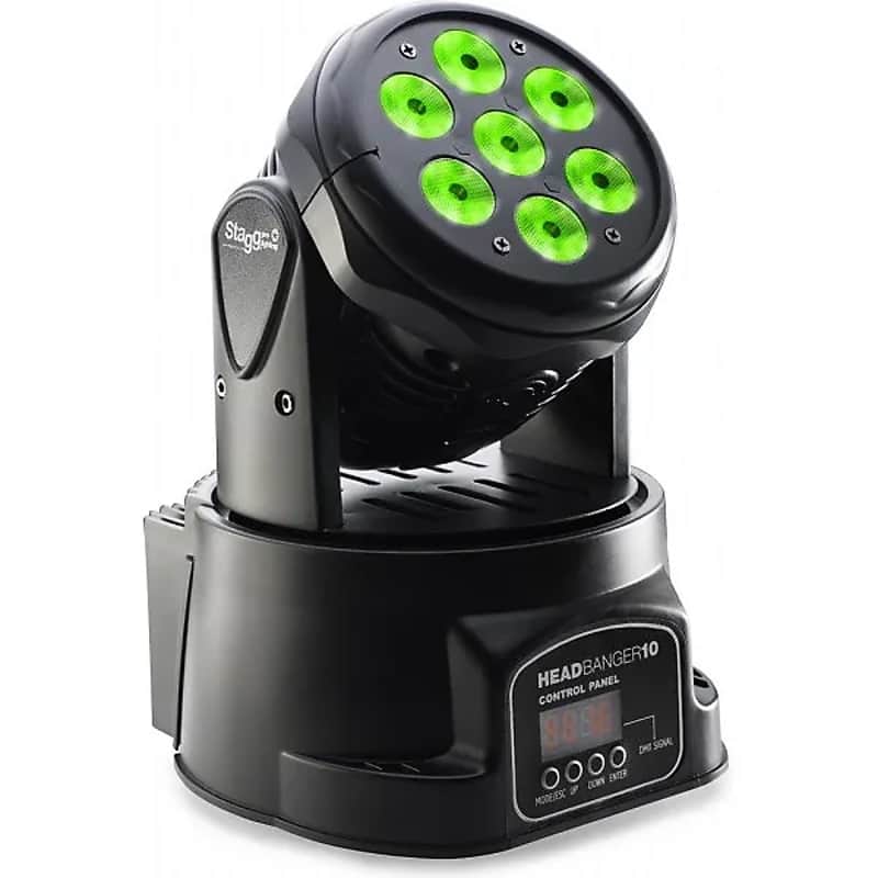 Stagg SLI MHW HB10-1 LED Head Banger Moving Head Light image 1