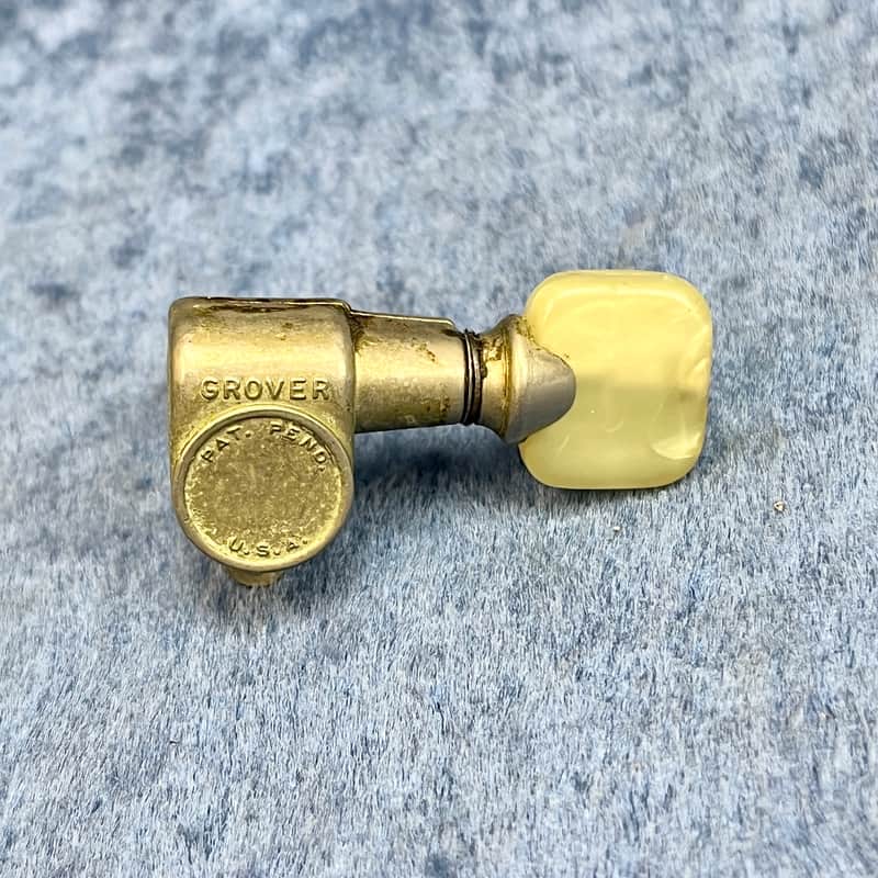 1960 Grover Rotomatic Futura Pearl Button Pat Pending Bass Nickel