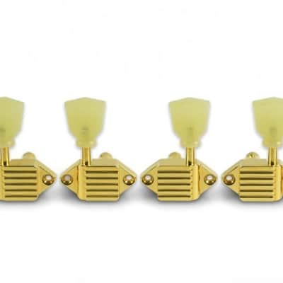 Kluson KVDW-3-G Waffleback Vintage Diecast Tuning Machines Gold image 3