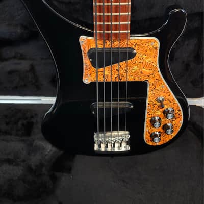 Rickenbacker 2019 4003S/5 Jetglo 5-String Bass, Custom Pickguard, OHSC image 3