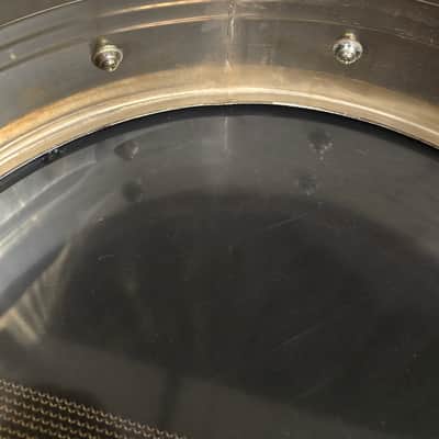 Pearl Stewart Copeland Chrome over brass model B4214 10 lug snare drum 1970s - Chrome image 11
