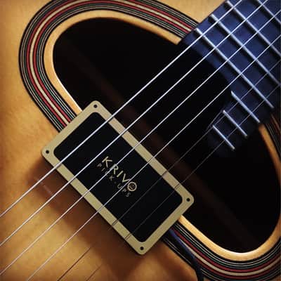 Krivo Micro-Manoúche humbucking pickup for Selmer-Maccaferri Gypsy Jazz Guitars: Stimer alternative. image 2