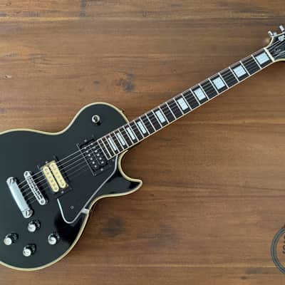 Greco Les Paul Custom Guitar, Black, Made in Japan, 1976, EG480B image 3