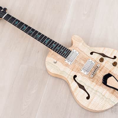 2023 Paul Reed Smith Private Stock Singlecut Archtop Natural w/ Green Grainfill, Case & Tags image 12