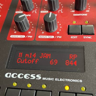 Access Virus A, B,C RED/BLACK OLED Display Upgrade image 2