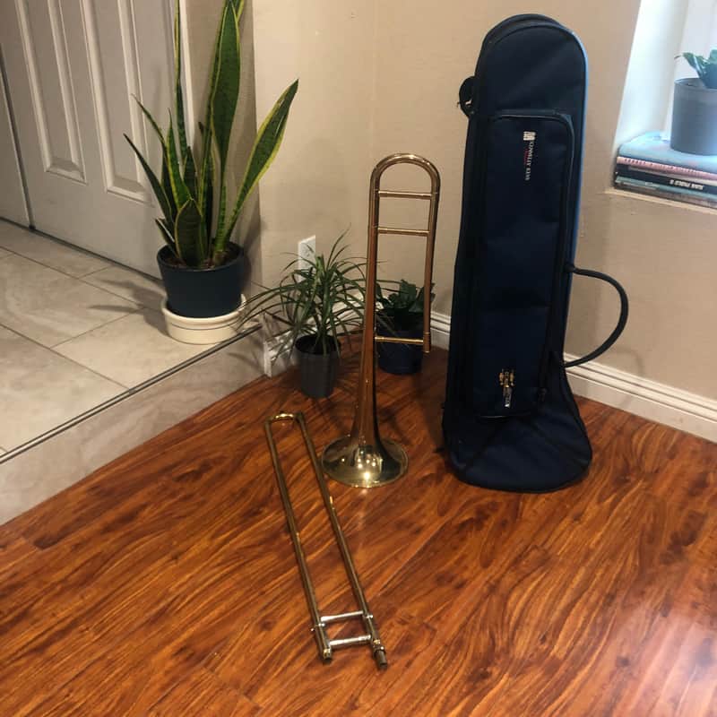 F.E. Olds and Son Professional Level Tenor Trombone 1955-1979 - Brass READ image 1