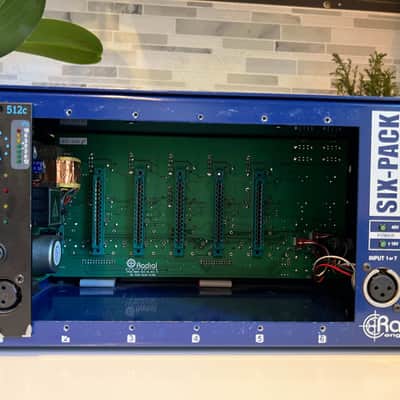 API 512c 500 Series Mic Preamp Module and Radial Lunch Box 2000 - Present Black image 4
