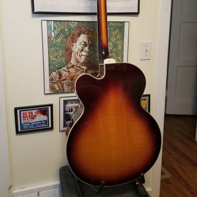 Washburn J10 Orleans Hollow-Body Electric Guitar Sunburst W/OHSC image 3