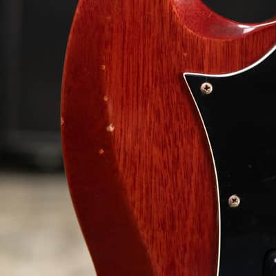 Gibson Vintage 1969 SG Junior Electric Guitar - Cherry Red with Chipboard Case - Used image 13