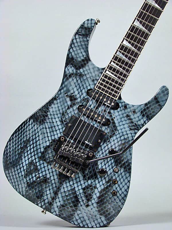 Jackson Soloist 1987 Black/ Gray Snakeskin image 1