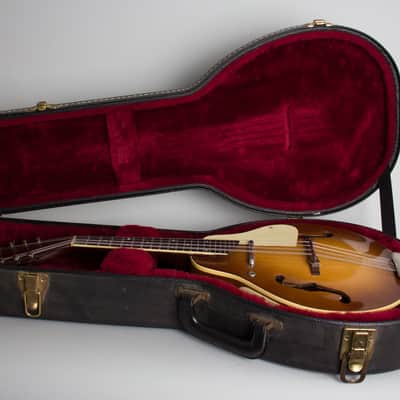 Kay K-95 Hollow Body Electric Mandolin (1958), ser. #L9117-418, black hard shell case. image 10
