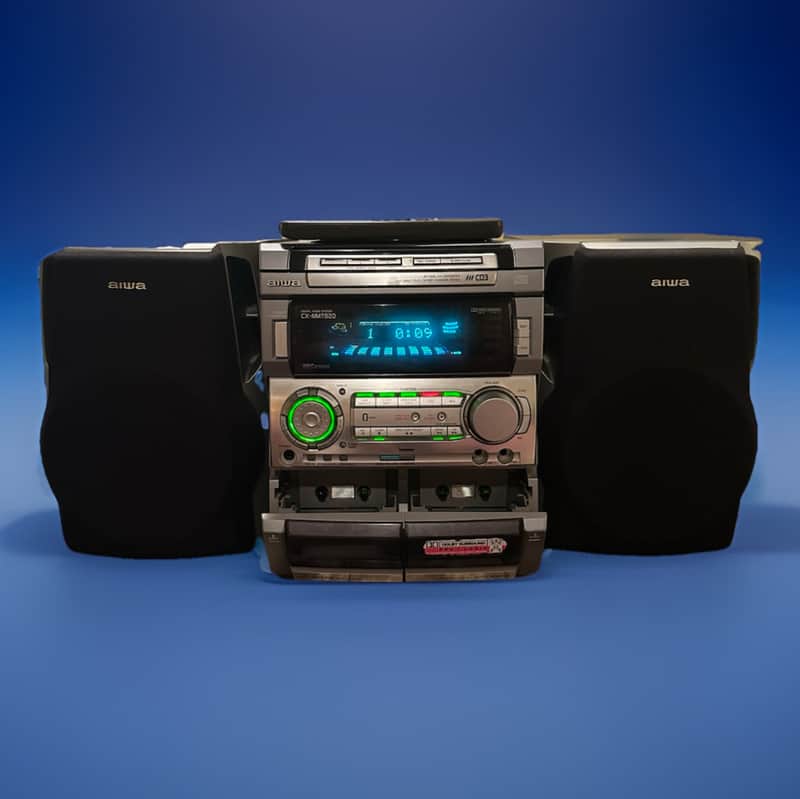 VTG AIWA Compact Disc Stereo Cassette Receiver Model CX-NMT920 W
