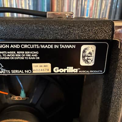 Gorilla GG-60 1x10 Solid State Guitar Combo Amplifier Vintage 1986 image 9