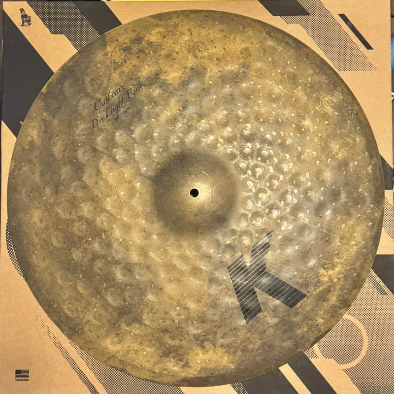 Zildjian 22" K Custom Dry Light Ride Cymbal 2000 - 2006 - Traditional image 1