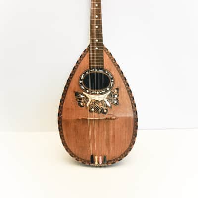 Italian handcrafted mandolin 1920 natural image 1
